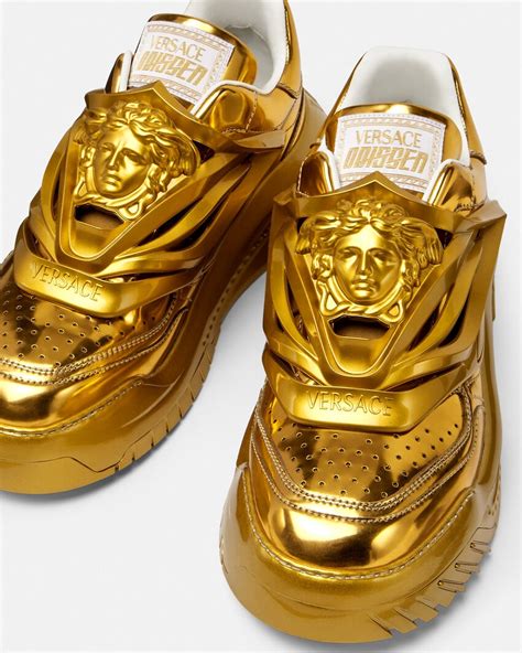 odissea sneaker versace|versace gold sneakers.